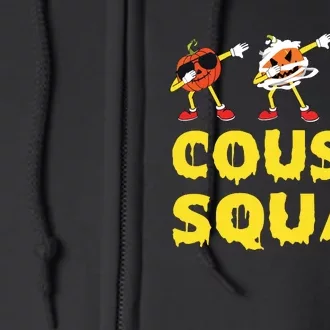 Cousin Squad Halloween Cousin Crew Funny Halloween Pumpkins Full Zip Hoodie