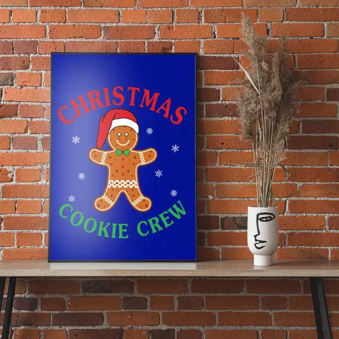 Christmas Santa Hat Gingerbread Cookie Crew Baking Team Cute Gift Poster