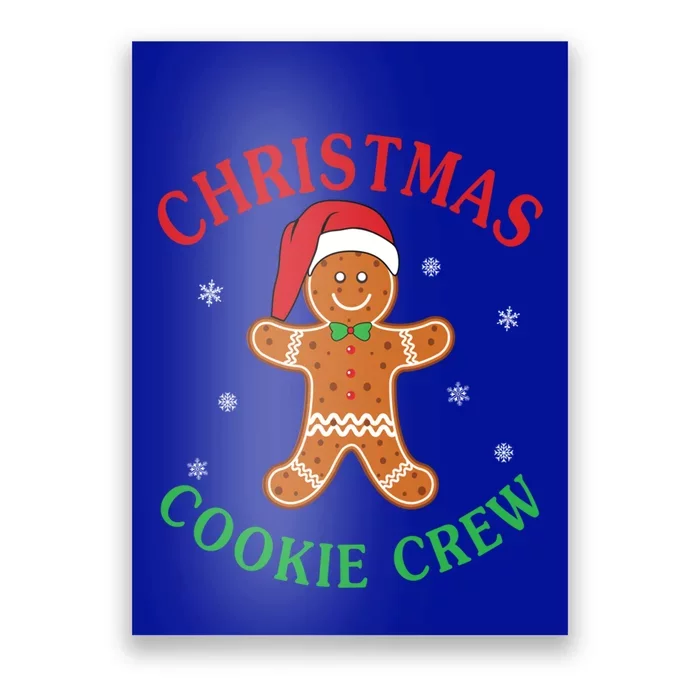 Christmas Santa Hat Gingerbread Cookie Crew Baking Team Cute Gift Poster