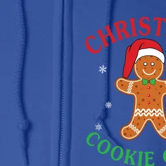 Christmas Santa Hat Gingerbread Cookie Crew Baking Team Cute Gift Full Zip Hoodie