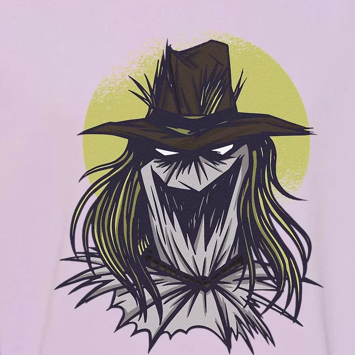 Creepy Scarecrow Halloween Garment-Dyed Sweatshirt