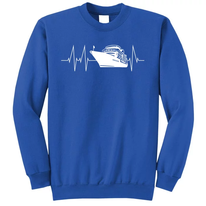 Cruise Ship Heartbeat Family Cruise Gift Tall Sweatshirt