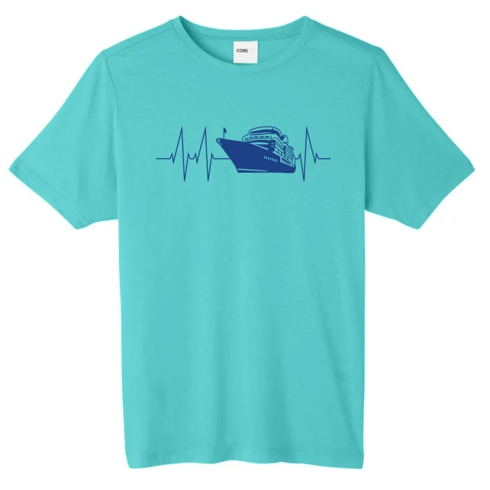 Cruise Ship Heartbeat Family Cruise Gift ChromaSoft Performance T-Shirt