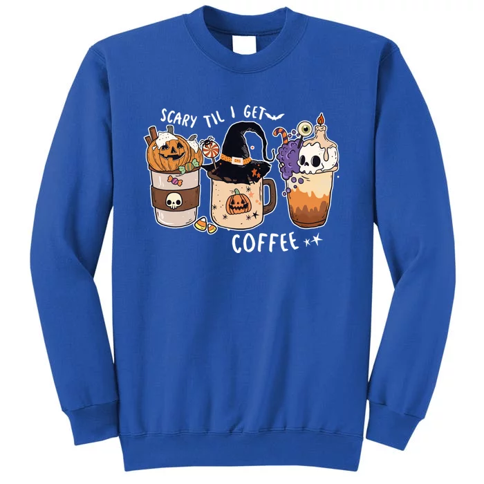 Cute Spooky Halloween Pumpkin S Coffee Gift Tall Sweatshirt