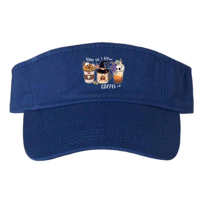 Cute Spooky Halloween Pumpkin S Coffee Gift Valucap Bio-Washed Visor