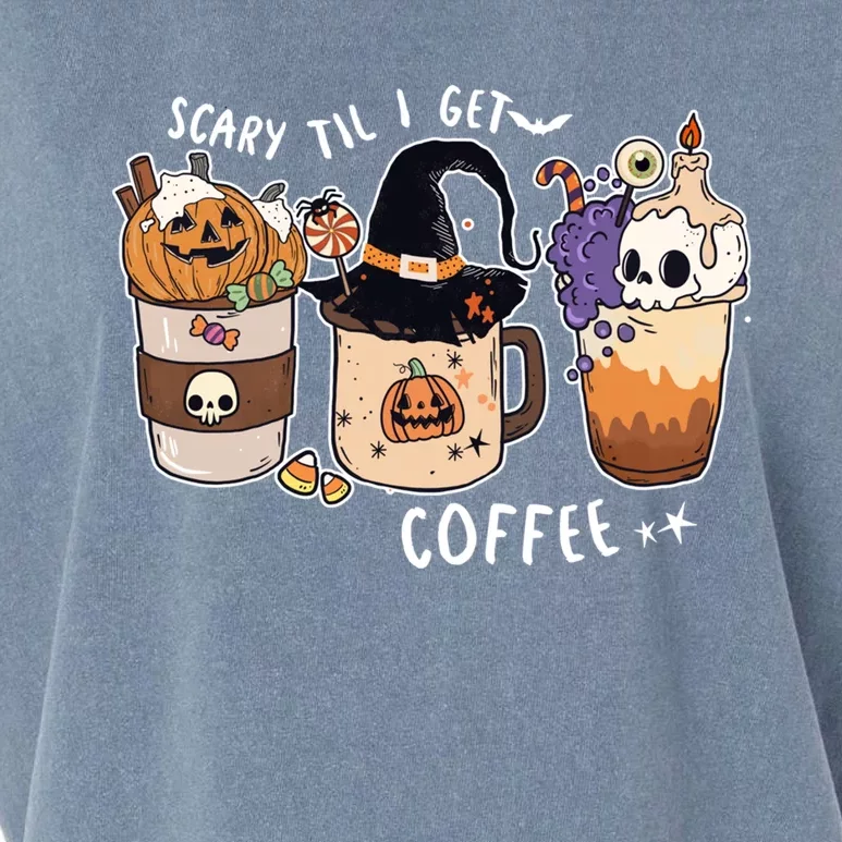 Cute Spooky Halloween Pumpkin S Coffee Gift Garment-Dyed Women's Muscle Tee