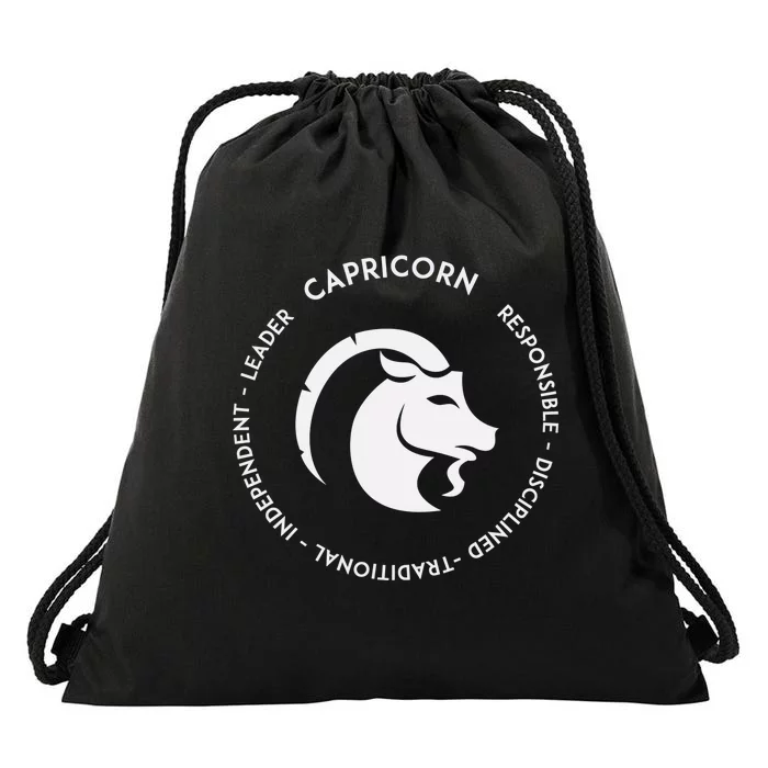 Capricorn  Starsign Horoscope Zodiac Sign Astrology Gift Drawstring Bag