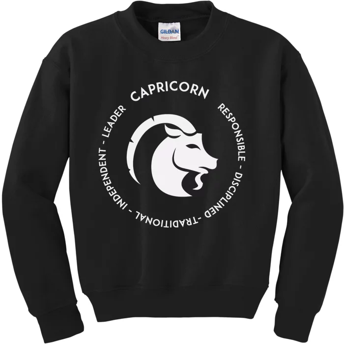 Capricorn  Starsign Horoscope Zodiac Sign Astrology Gift Kids Sweatshirt