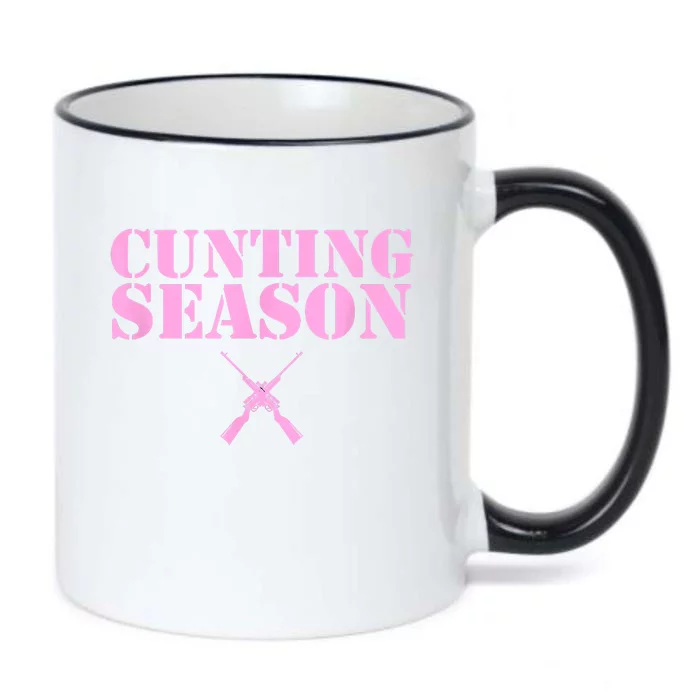 Cunting Season Hunting Counting Season Funny Black Color Changing Mug