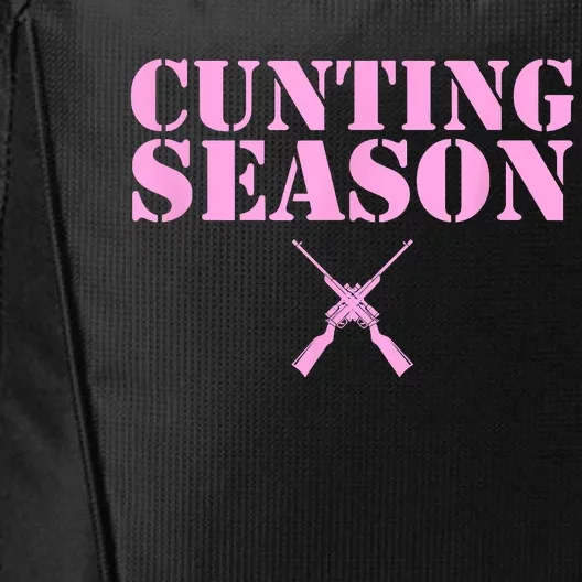 Cunting Season Hunting Counting Season Funny City Backpack