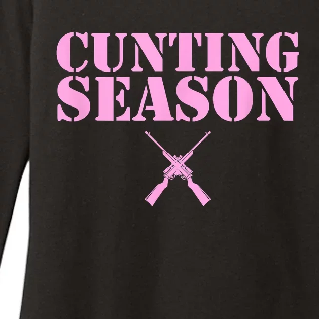 Cunting Season Hunting Counting Season Funny Womens CVC Long Sleeve Shirt