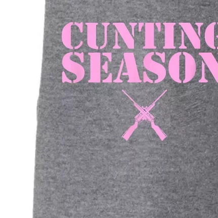 Cunting Season Hunting Counting Season Funny Doggie 3-End Fleece Hoodie