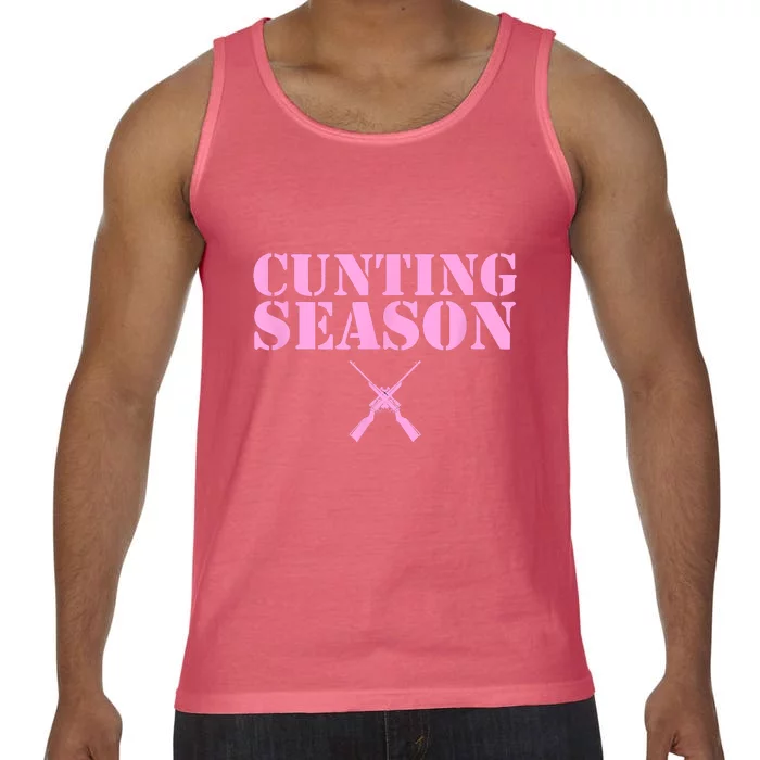 Cunting Season Hunting Counting Season Funny Comfort Colors® Tank Top