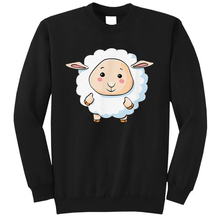 Cute Sheep Illustration Adorable Sheep Classic Tall Sweatshirt