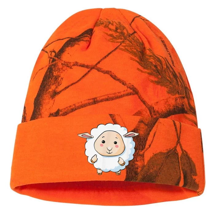 Cute Sheep Illustration Adorable Sheep Classic Kati - 12in Camo Beanie