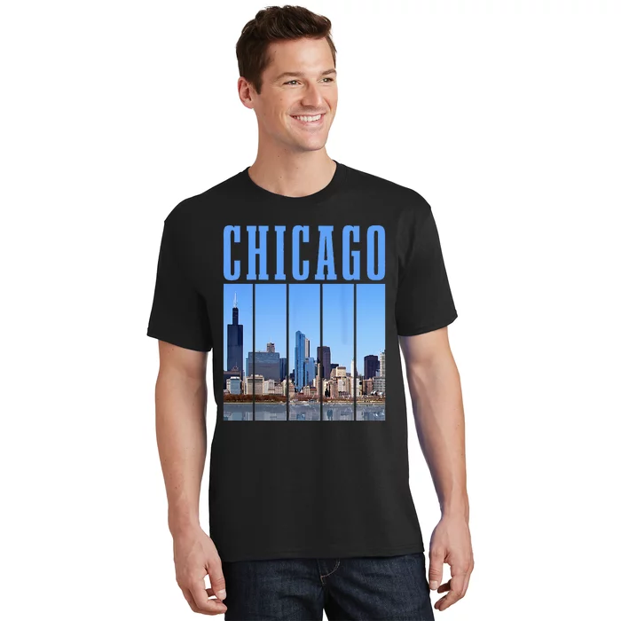 Chicago Skyline Illinois Vintage Pride Chicago T-Shirt