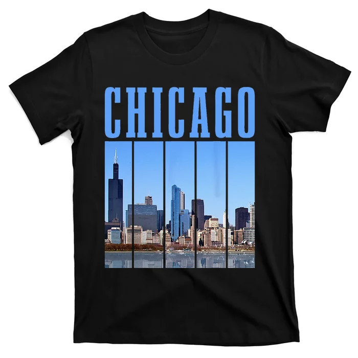 Chicago Skyline Illinois Vintage Pride Chicago T-Shirt