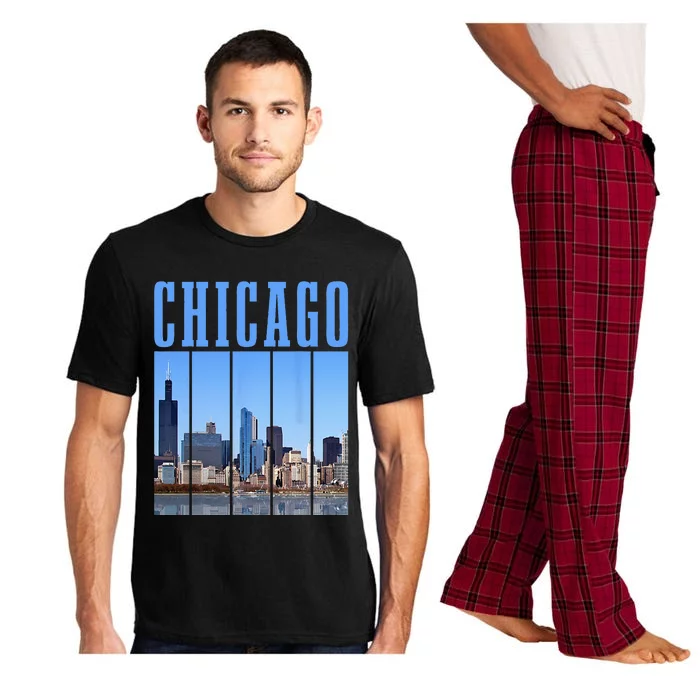 Chicago Skyline Illinois Vintage Pride Chicago Pajama Set