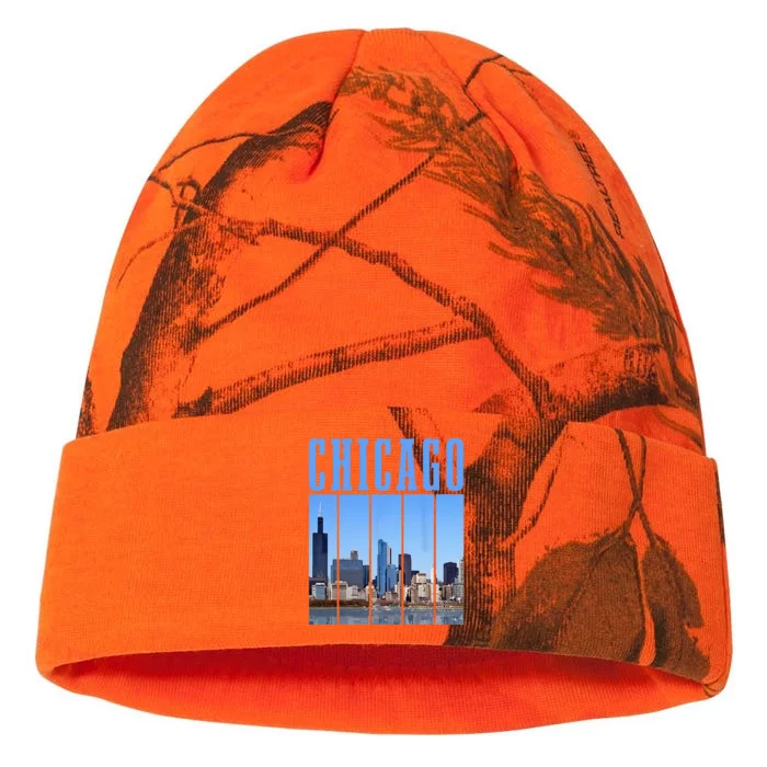 Chicago Skyline Illinois Vintage Pride Chicago Kati - 12in Camo Beanie