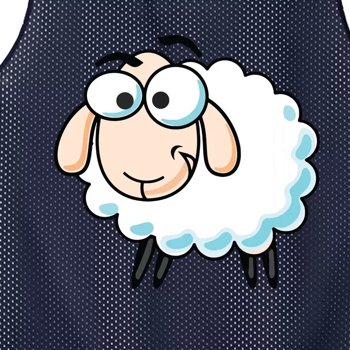 Cute Sheepp Illustration Adorable Sheepp Mesh Reversible Basketball Jersey Tank