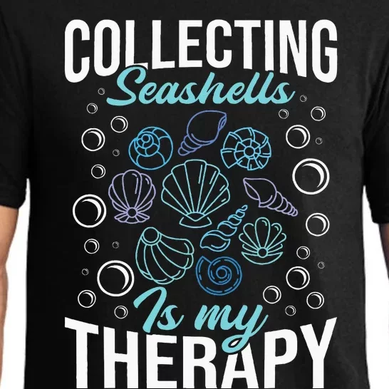 Collecting Seashells Is My Therapy Shelling Beachcomber Pajama Set