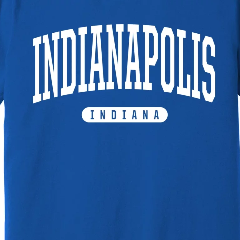 College Style Indianapolis Indiana Souvenir Gift Indy Gift Premium T-Shirt