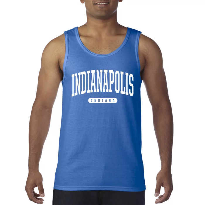 College Style Indianapolis Indiana Souvenir Gift Indy Gift Tank Top