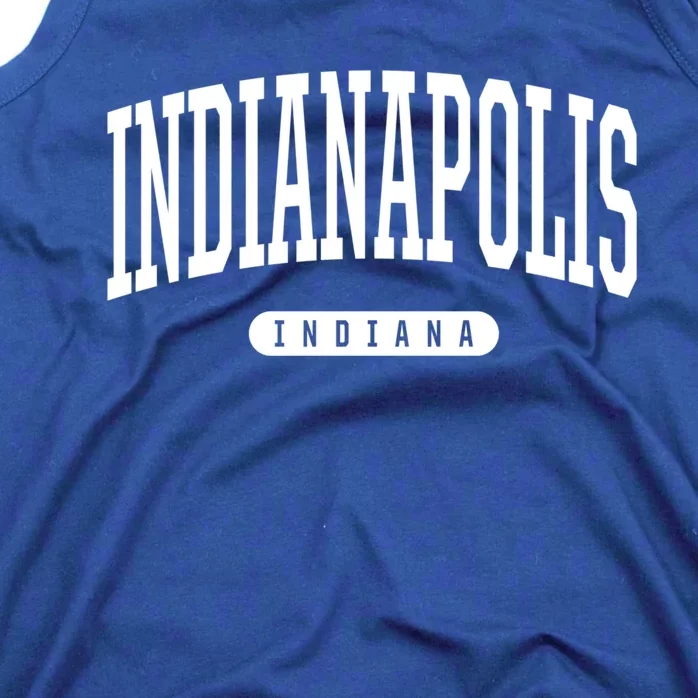 College Style Indianapolis Indiana Souvenir Gift Indy Gift Tank Top