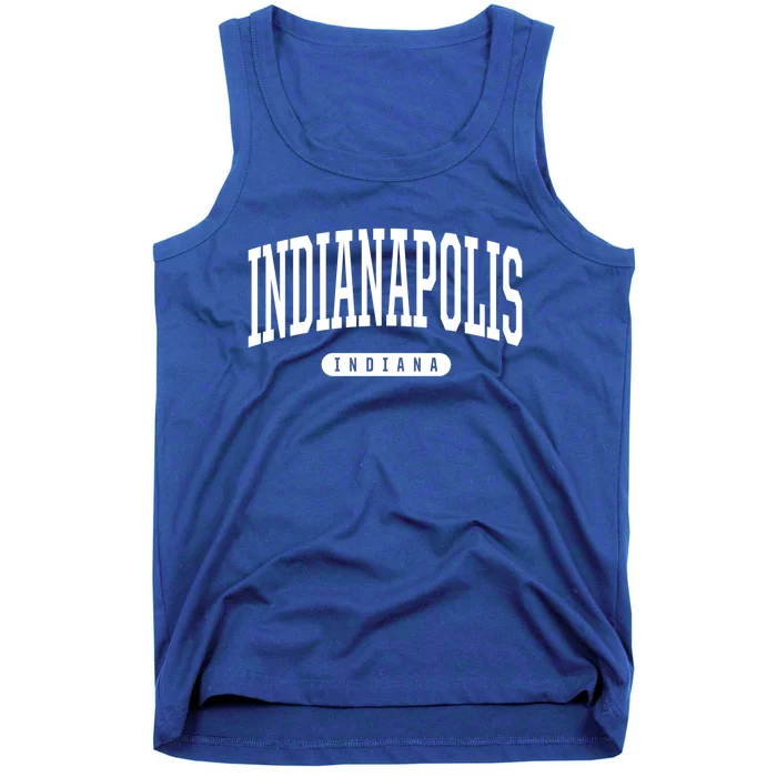 College Style Indianapolis Indiana Souvenir Gift Indy Gift Tank Top