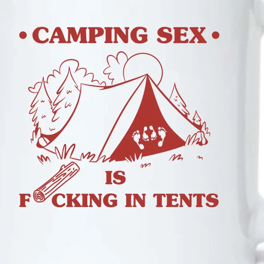 Camping Sex Is Fcking In Tents Naughty Camping Dad Joke Gift Black Color Changing Mug