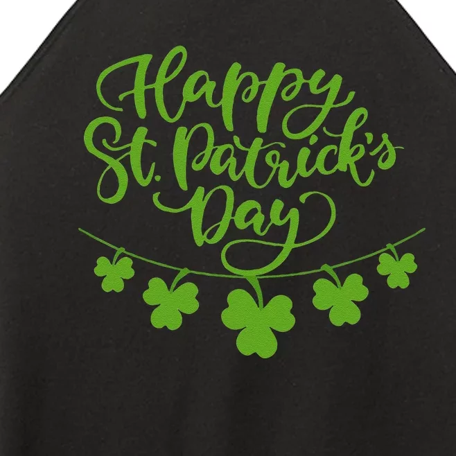 Cool Shamrock Irish Culture Happy St. Patricks Day Women Women’s Perfect Tri Rocker Tank