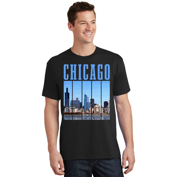 Chicago Skyline Illinois Vintage Pride Chicago T-Shirt