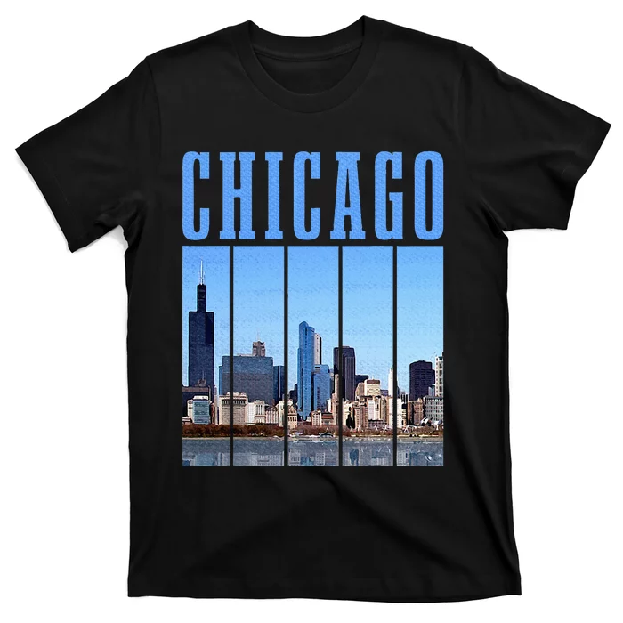 Chicago Skyline Illinois Vintage Pride Chicago T-Shirt