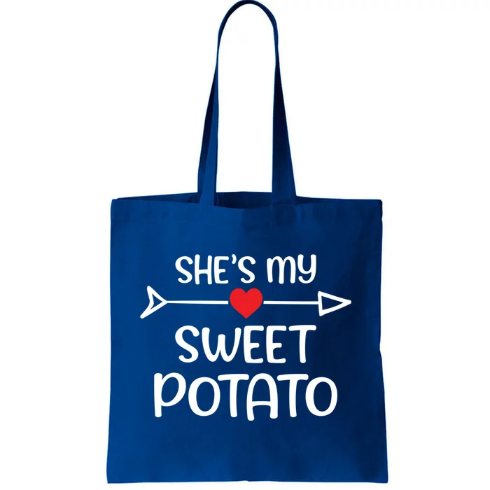 Cute She Is My Sweet Potato Rotic Couple Gift Tote Bag