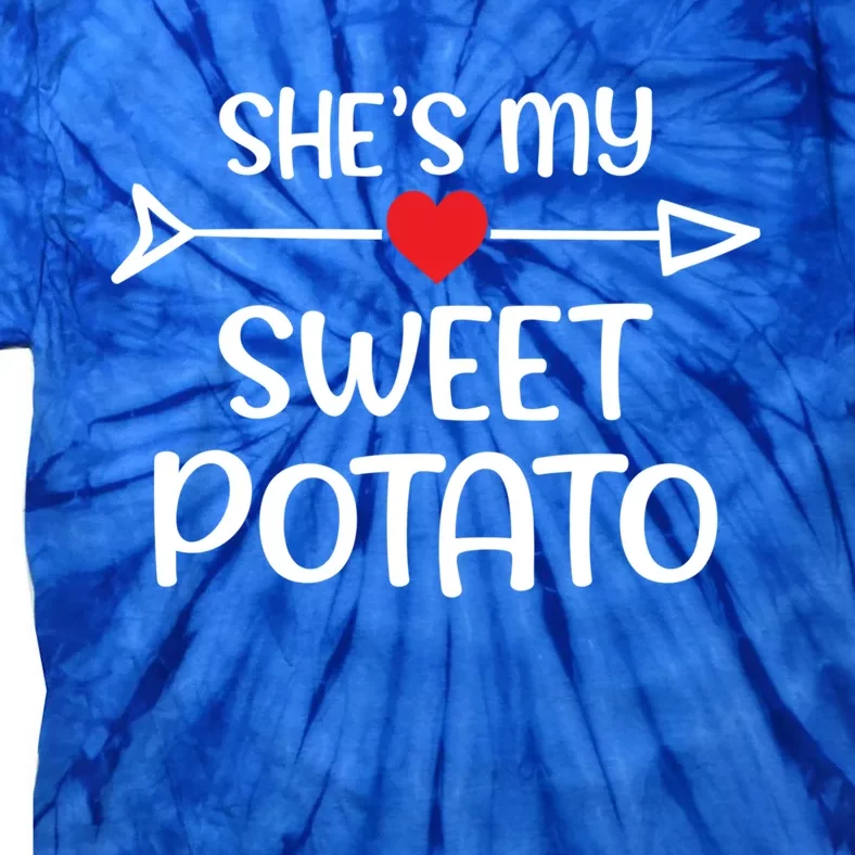 Cute She Is My Sweet Potato Rotic Couple Gift Tie-Dye T-Shirt