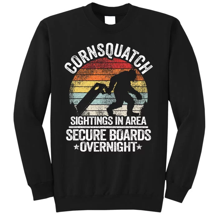 Cornsquatch Sightings In Area Sasquatch Bigfoot Cornhole Tall Sweatshirt