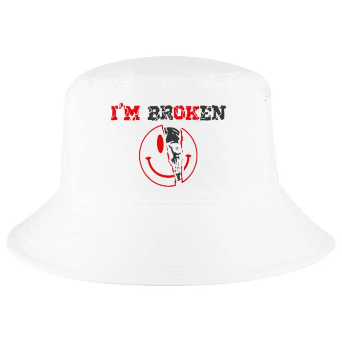 Confused Smile IM Broken Invisible Illness IM Ok Broken Cool Comfort Performance Bucket Hat