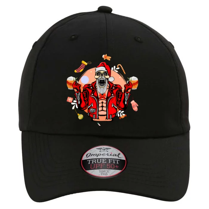 Christmas Skeleton Ing Beer Santa Claus Skeleton Gift The Original Performance Cap