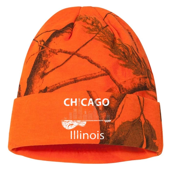 Chicago Souvenir Illinois Music Electric Guitar Kati - 12in Camo Beanie