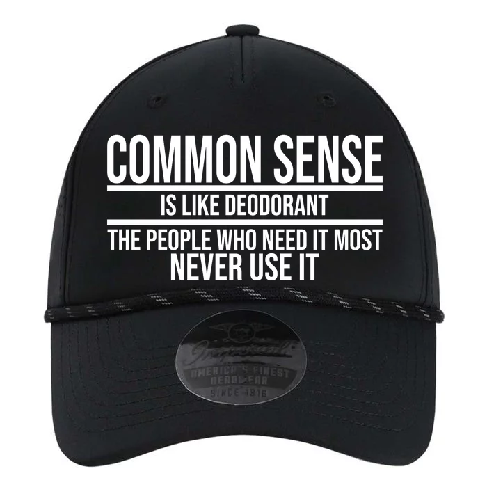 Common Sense Is Like Deodorant Funny Performance The Dyno Cap