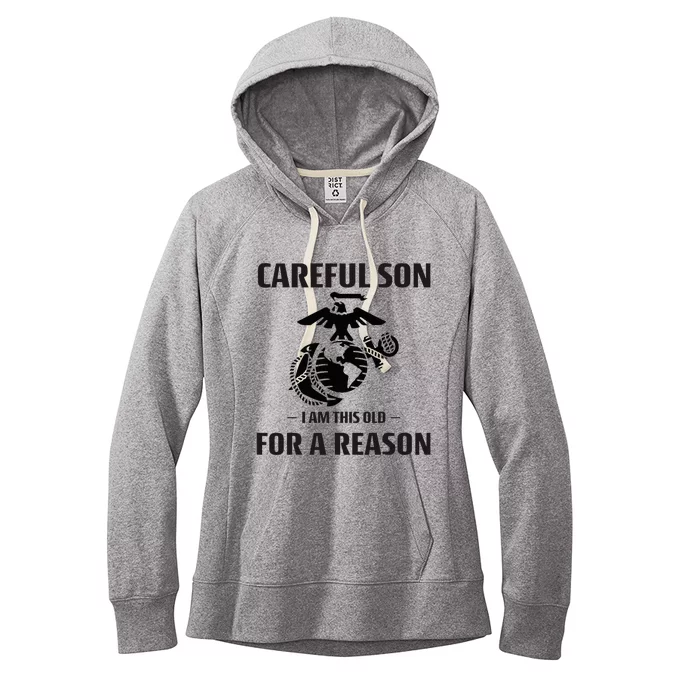 Careful Son I Am This Old For A Reason Women's Fleece Hoodie