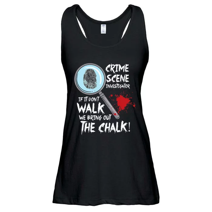 Crime Scene Investigator Detective Ladies Essential Flowy Tank