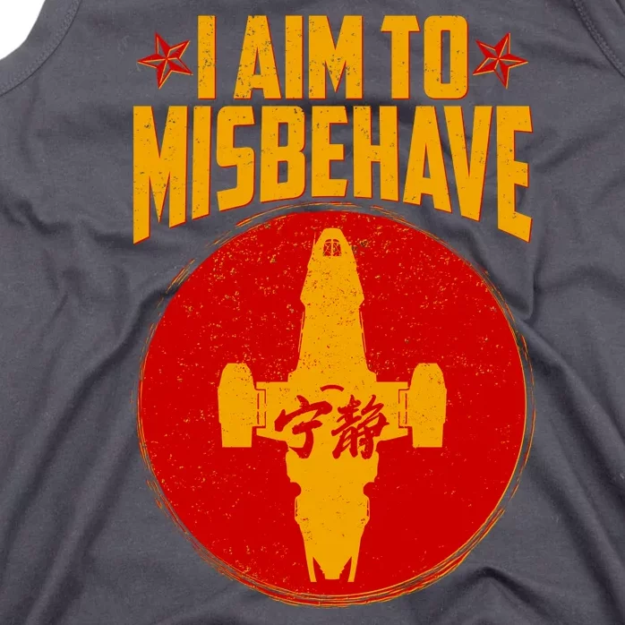 Cool Scifi I Aim To Misbehave Tank Top