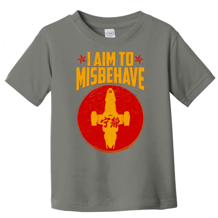 Cool Scifi I Aim To Misbehave Toddler T-Shirt