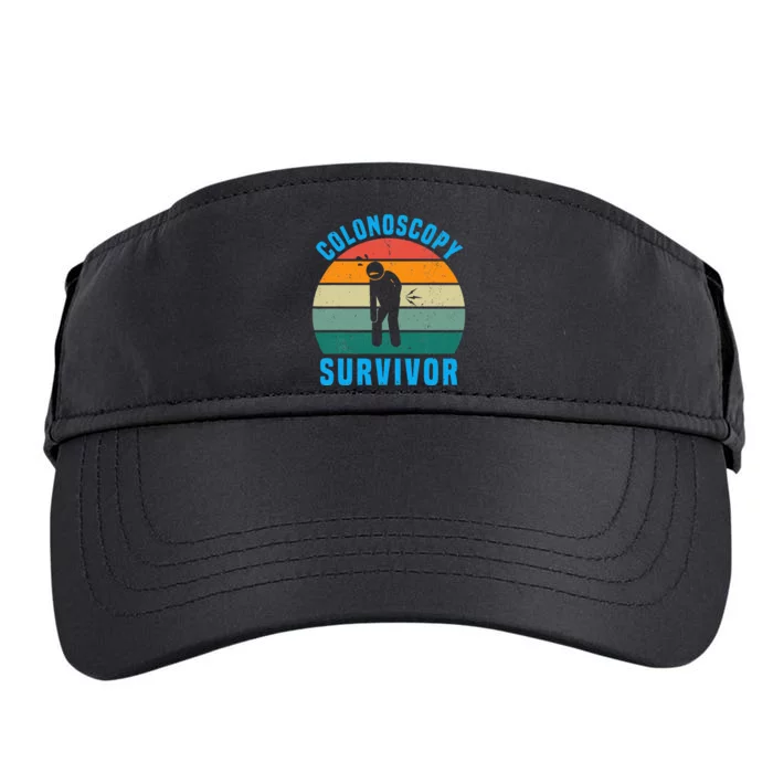 Colonoscopy Survivor I Survived My Colonoscopy Adult Drive Performance Visor