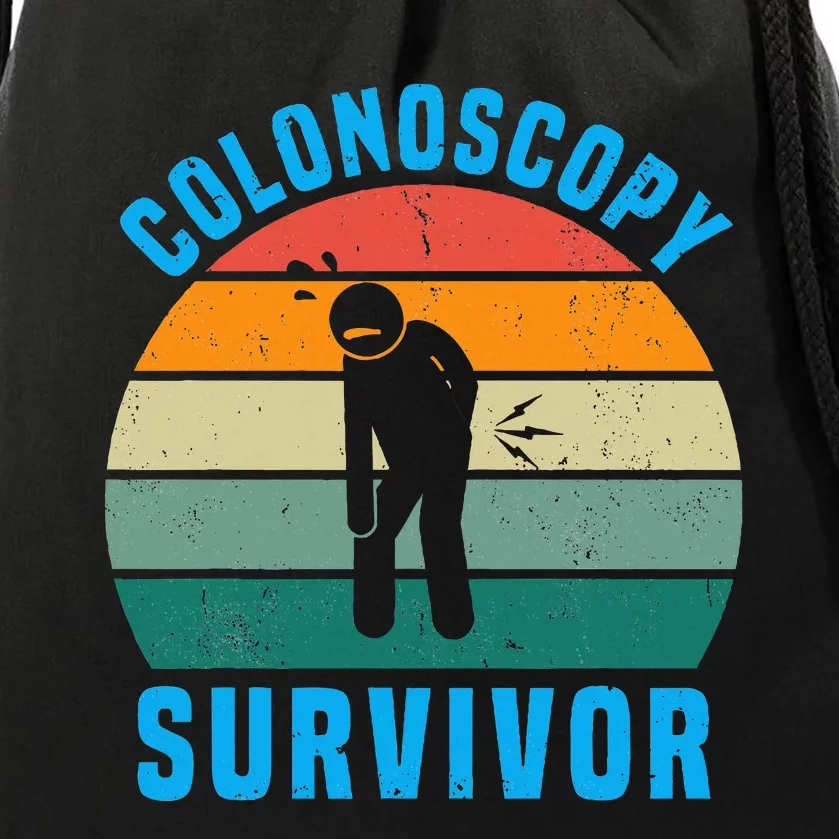 Colonoscopy Survivor I Survived My Colonoscopy Drawstring Bag