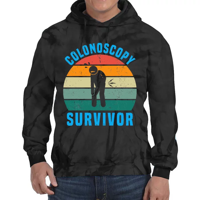 Colonoscopy Survivor I Survived My Colonoscopy Tie Dye Hoodie