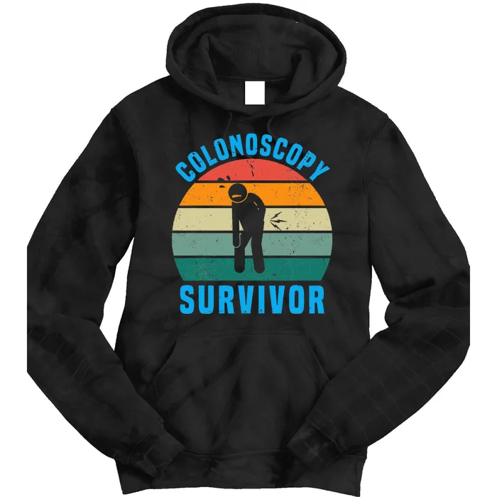 Colonoscopy Survivor I Survived My Colonoscopy Tie Dye Hoodie