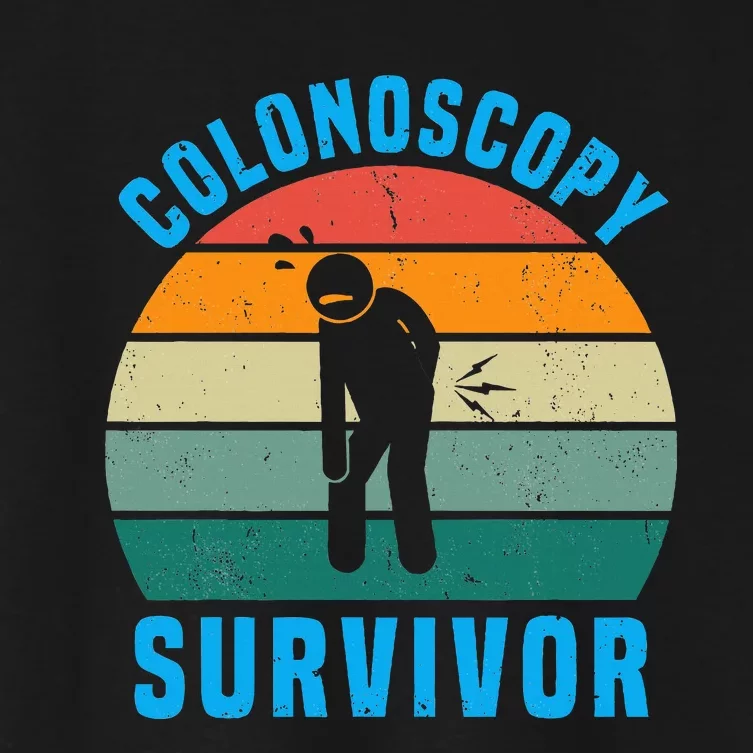 Colonoscopy Survivor I Survived My Colonoscopy Women's Crop Top Tee