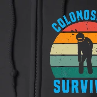 Colonoscopy Survivor I Survived My Colonoscopy Full Zip Hoodie